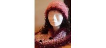 Bonnet et Echarpe style châle