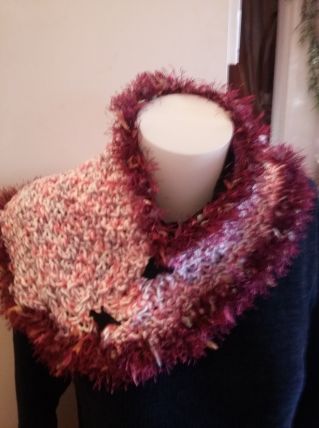 Bonnet et Echarpe style châle