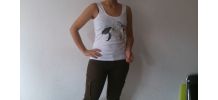 T shirt chat squelette