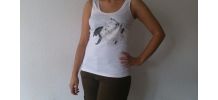 T shirt chat squelette