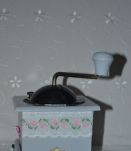 MOULIN A CAFE RELOOKE "SHABBY CHIC"