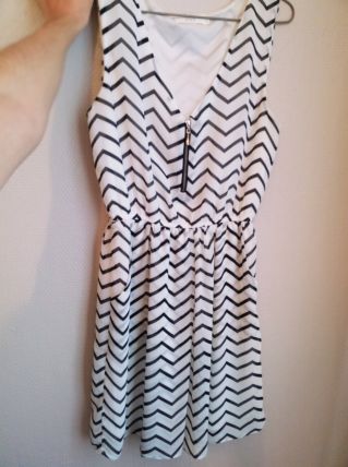 robe à rayures chevron
