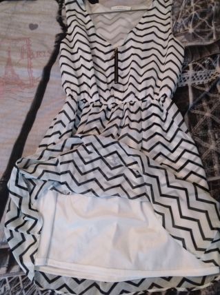 robe à rayures chevron