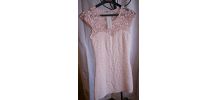 Robe moulante rose pâle 36