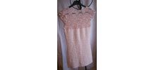 Robe moulante rose pâle 36