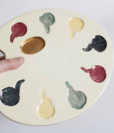 palette peintre porcelaine (décoration)