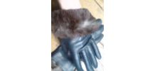 Superbes gants neufs bleu pétrole 7 1/2 femme 