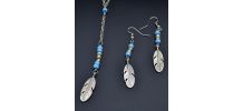 PARURE PERLES ET PLUME