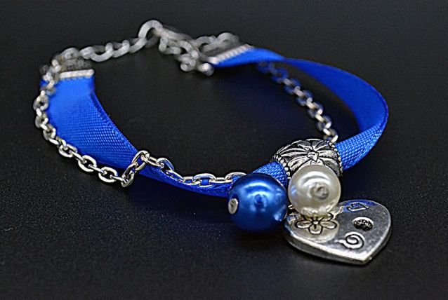 BRACELET RUBAN BLEU