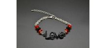 BRACELET LOVE ET PERLES CRISTAL