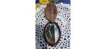 Petit miroir ébène et nacre