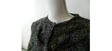 Chemisier baroque boutonné vintage 80's