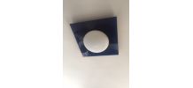 plafonnier en verre bleu klein et blanc