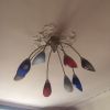 suspensions moderne en acier et verre