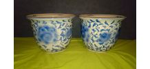2 Magnifiques POTS de terre Chinois , capacité 10 litres 