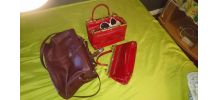 LOT de 3 sacs à main dont 2 DOLFAN FRANCE ( très ancien modèles)