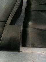 Bottines en cuir noir 