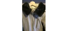 Parka beige Pull &amp;amp; Bear en fausse fourrure