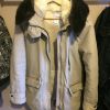 Parka beige Pull & Bear en fausse fourrure