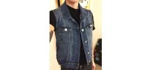Veste sans manche denim Mango