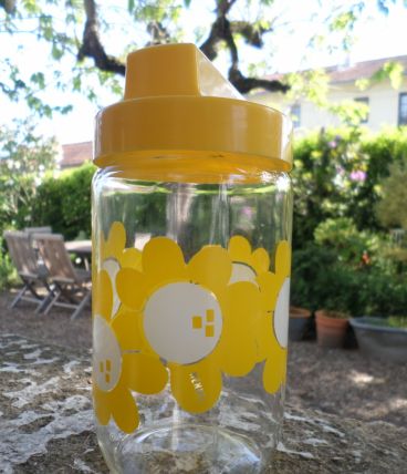 RARE pot Henkel fleurs jaunes très bon état