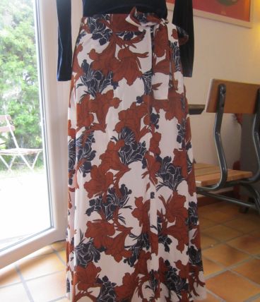 Jupe longue portefeuille vintage Gerard Pasquier
