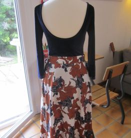 Jupe longue portefeuille vintage Gerard Pasquier