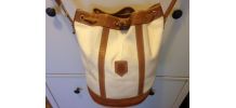 Sac seau en cuir vintage