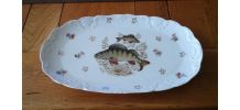 Plat a poisson en porcelaine