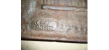 2 plaque de fonte