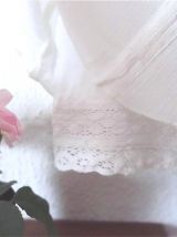 Crop top blanc fluide dentelle neuf vaporeux dos Lefties T36