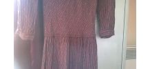 Robe vintage comme neuve rayée