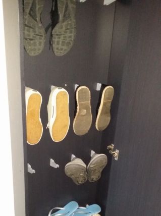 Range chaussures avec miroir