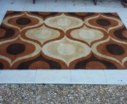 TAPIS VINTAGE ORIGINE ALLEMAGNE ANNÉES 70