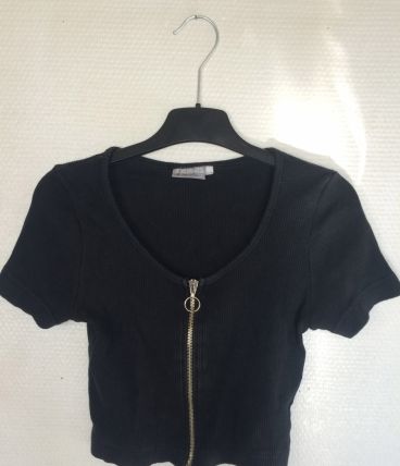 Crop top noir 3suisses