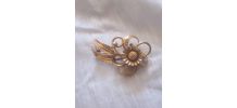 broche en or 18k vintage années 50