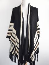 Magnifique Poncho taille Unique bohoemien