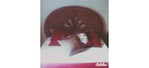 Tête de Lit "Paon" Vintage en rotin