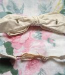 Noeud papillon coton blanc vintage