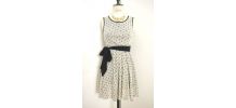 Robe patineuse girly preppy noeud papillon tulle dentelle New Look T36/38