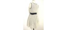 Robe patineuse girly preppy noeud papillon tulle dentelle New Look T36/38