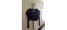 Gilet court en laine noir 