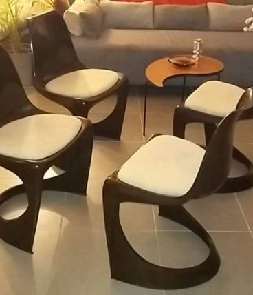 LOT de 4 chaises  "CADO" Steen OSTERGAARD - années 70