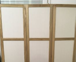 Très beau paravent en bois et tissu à 20€ (Best seller Maisons du Monde -70%)