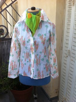 Chemise années 70, vintage neuf