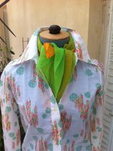 Chemise années 70, vintage neuf
