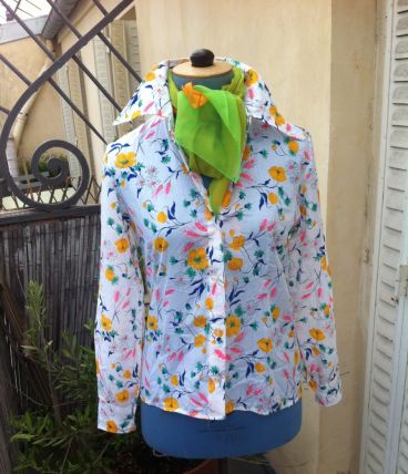 chemise années 70, vintage neuf