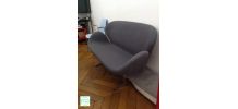  Canapé Swan scandinave cachemire gris foncé 