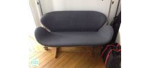  Canapé Swan scandinave cachemire gris foncé 