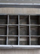 casier à bouteilles vintage en bois